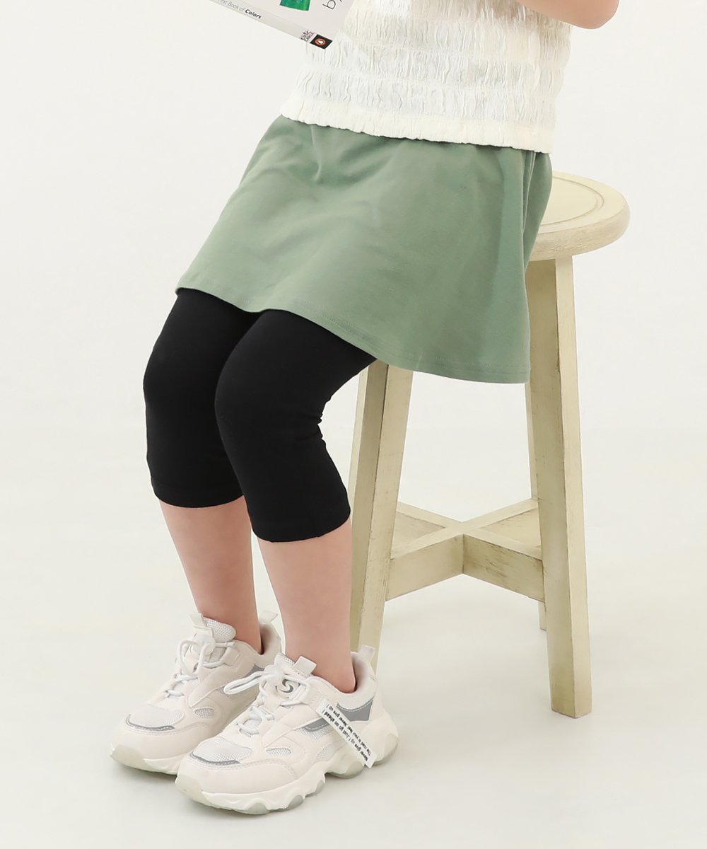 Юбка Однотонные юбки длиной 6 дюймов Devirock, Cream Green
