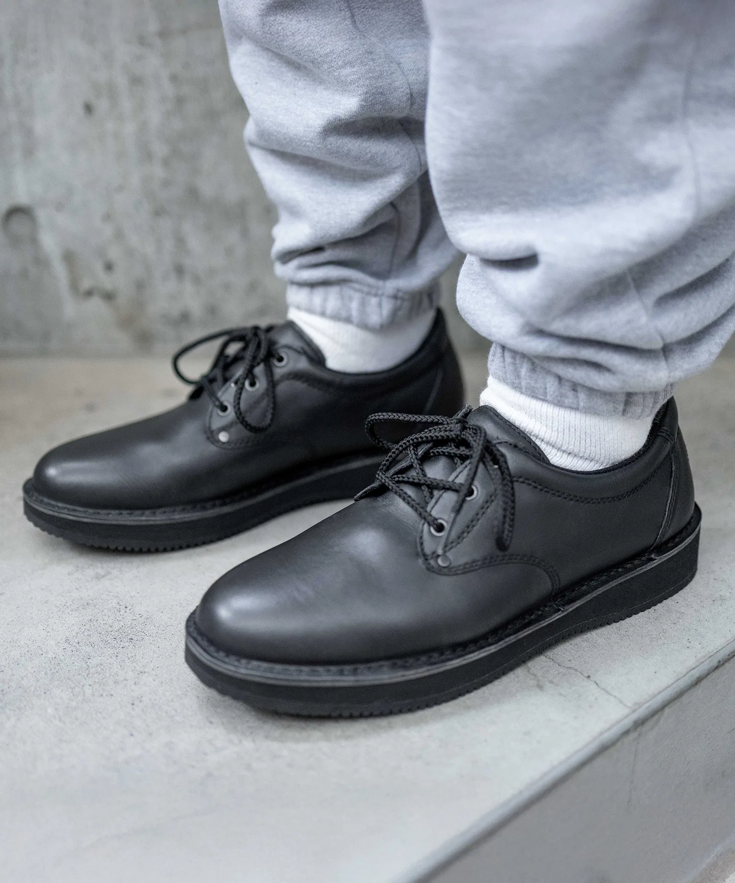 Мужские кожаные туфли ROCKPORT Plain Toe чёрные