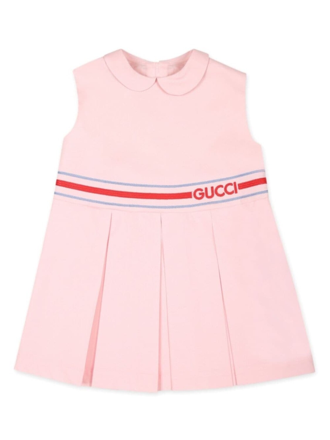 

Gucci Kids платье без рукавов со складками, розовый