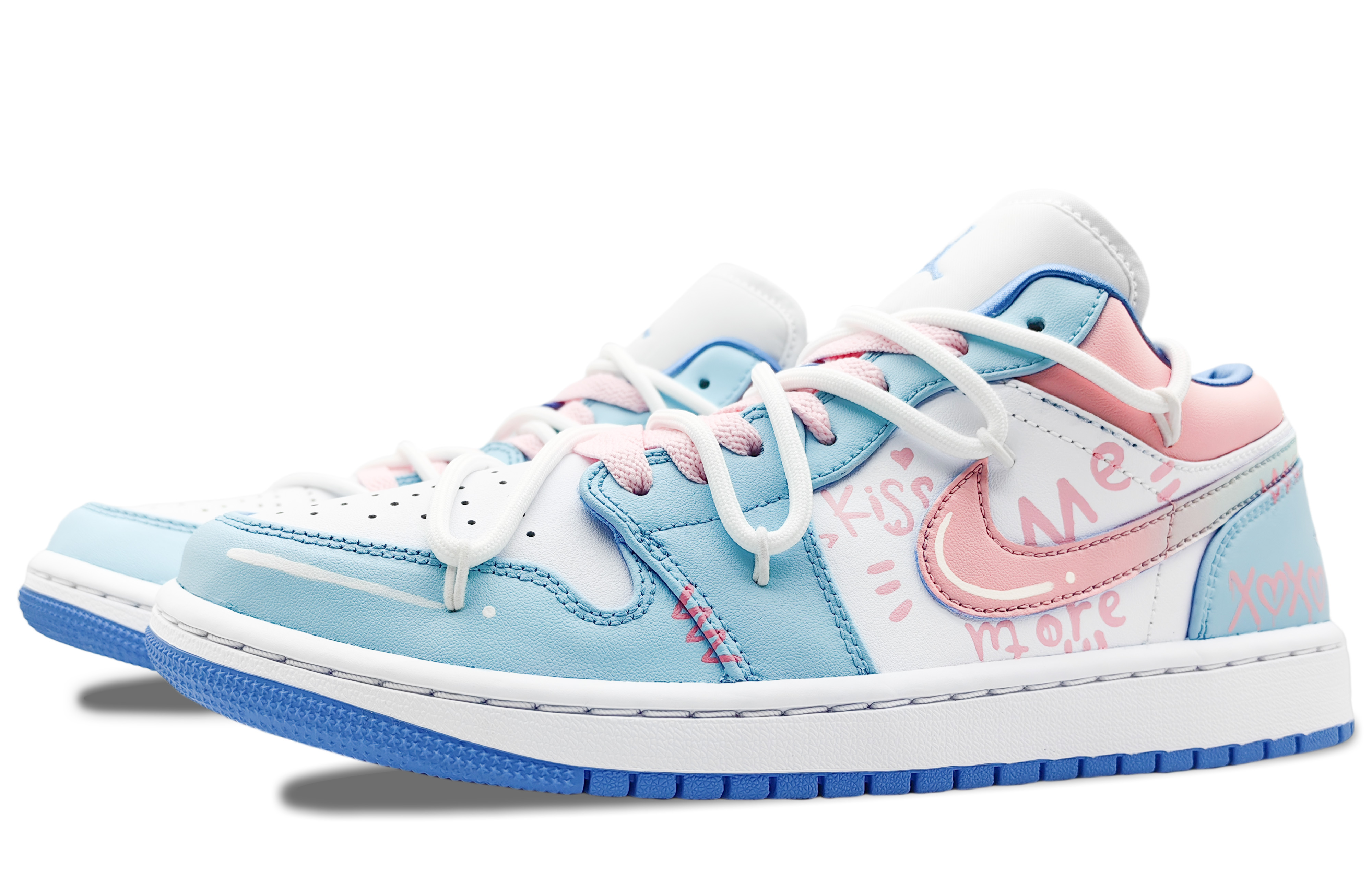 

Кроссовки Air JORDAN 1 Vintage Basketball Shoes Women's Low-Top Blue White, Синий, Кроссовки Air JORDAN 1 Vintage Basketball Shoes Women's Low-Top Blue White