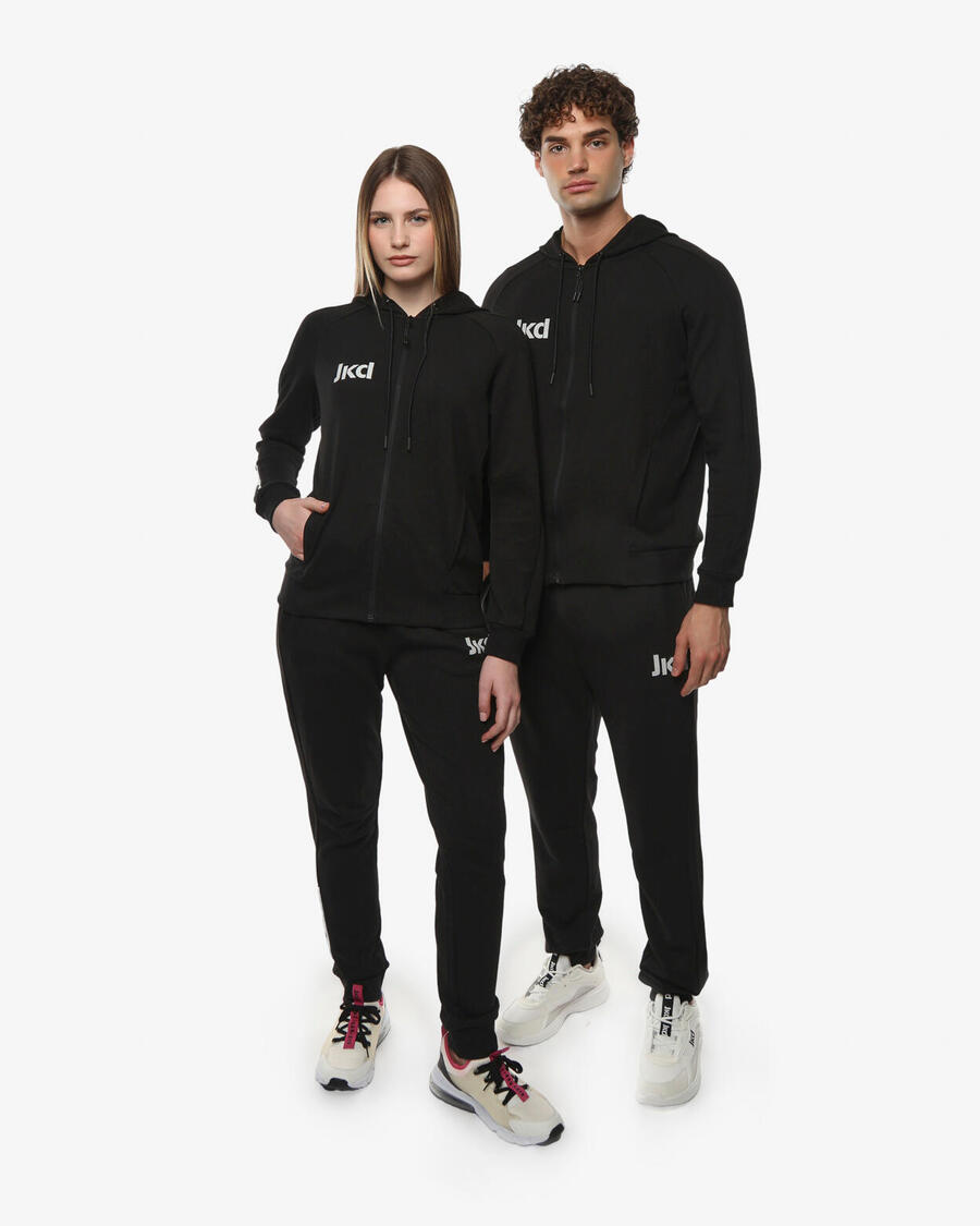 

JAKED Черные синтетические спортивные брюки для мужчин и женщин