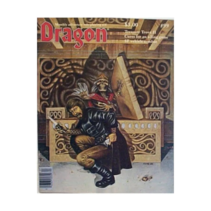 

Журнал #99 "Treasure Trove II, 17 New Treasures", Dragon Magazine #051 - #100