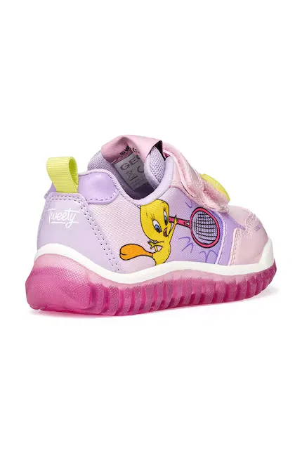 Кроссовки детские LIGHTYLOO x Looney Tunes Geox, розовый — фото 4