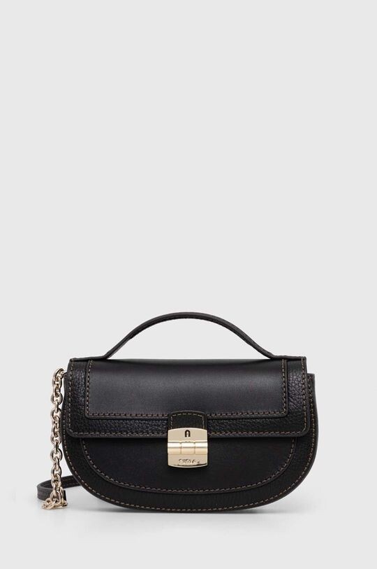 

Кожаная сумочка Furla, черный