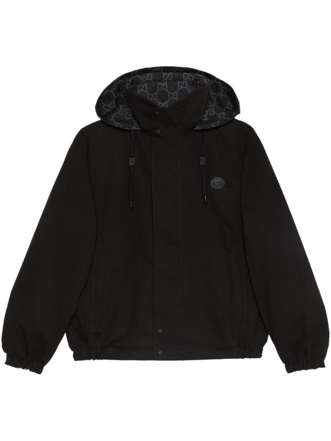 

Gucci джинсовая куртка с узором GG Supreme, черный