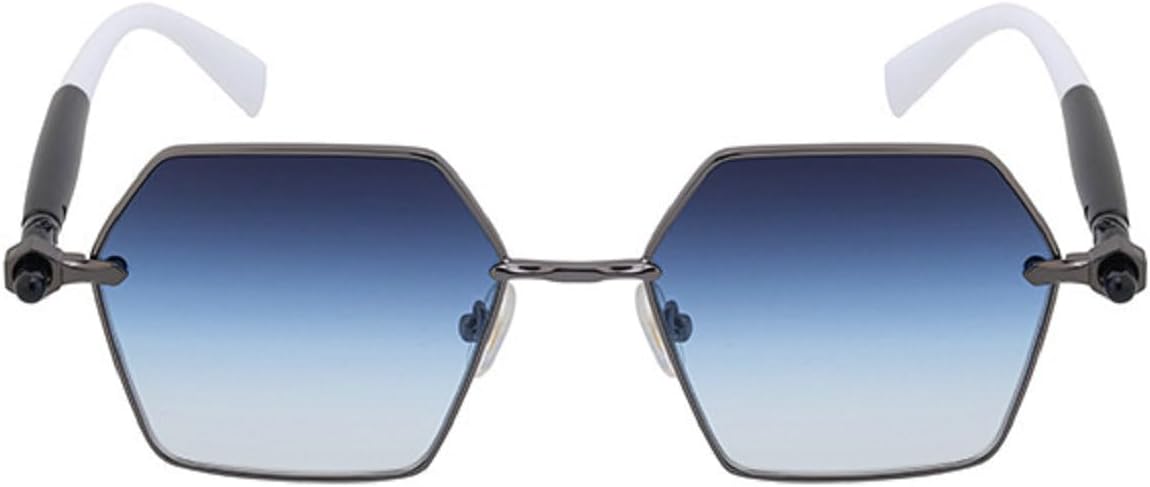 

Винтажные солнцезащитные очки Melrose в стиле панк, маленькая оправа, для женщин и мужчин, 2025 год, роскошные классические многоугольные очки с защитой от УФ-излучения UV400, модные очки, артикул 68087, Blue