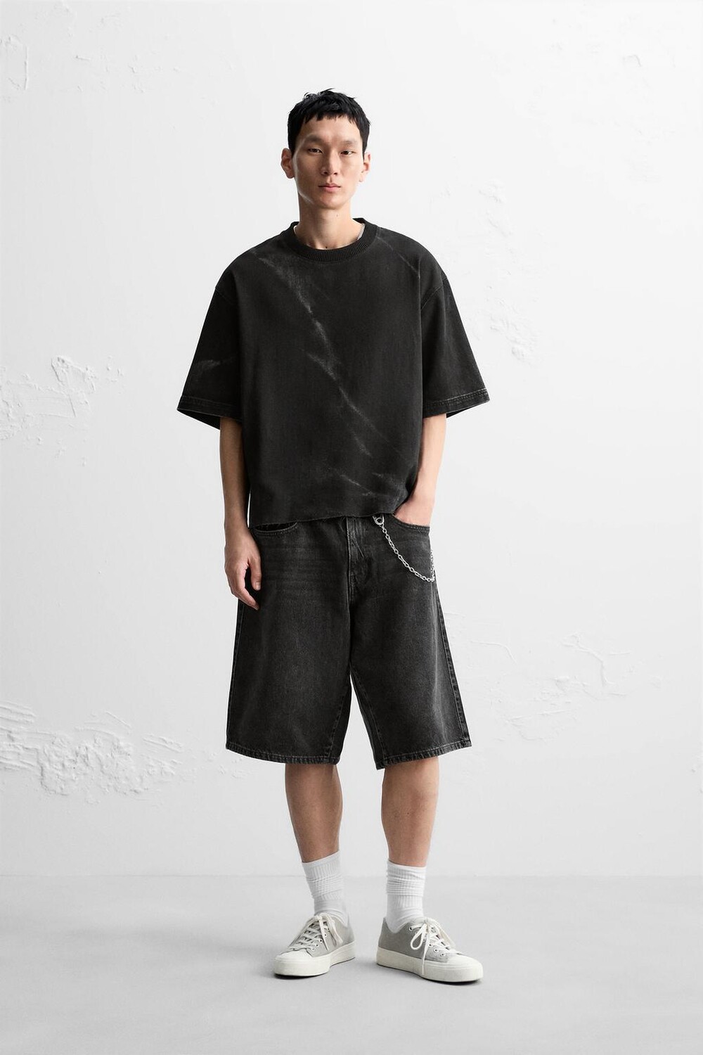

Джинсовый топ ZARA, черный