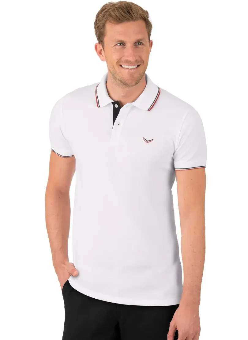 

Рубашка-поло Trigema "TRIGEMA Slim Fit Polo Shirt", белый