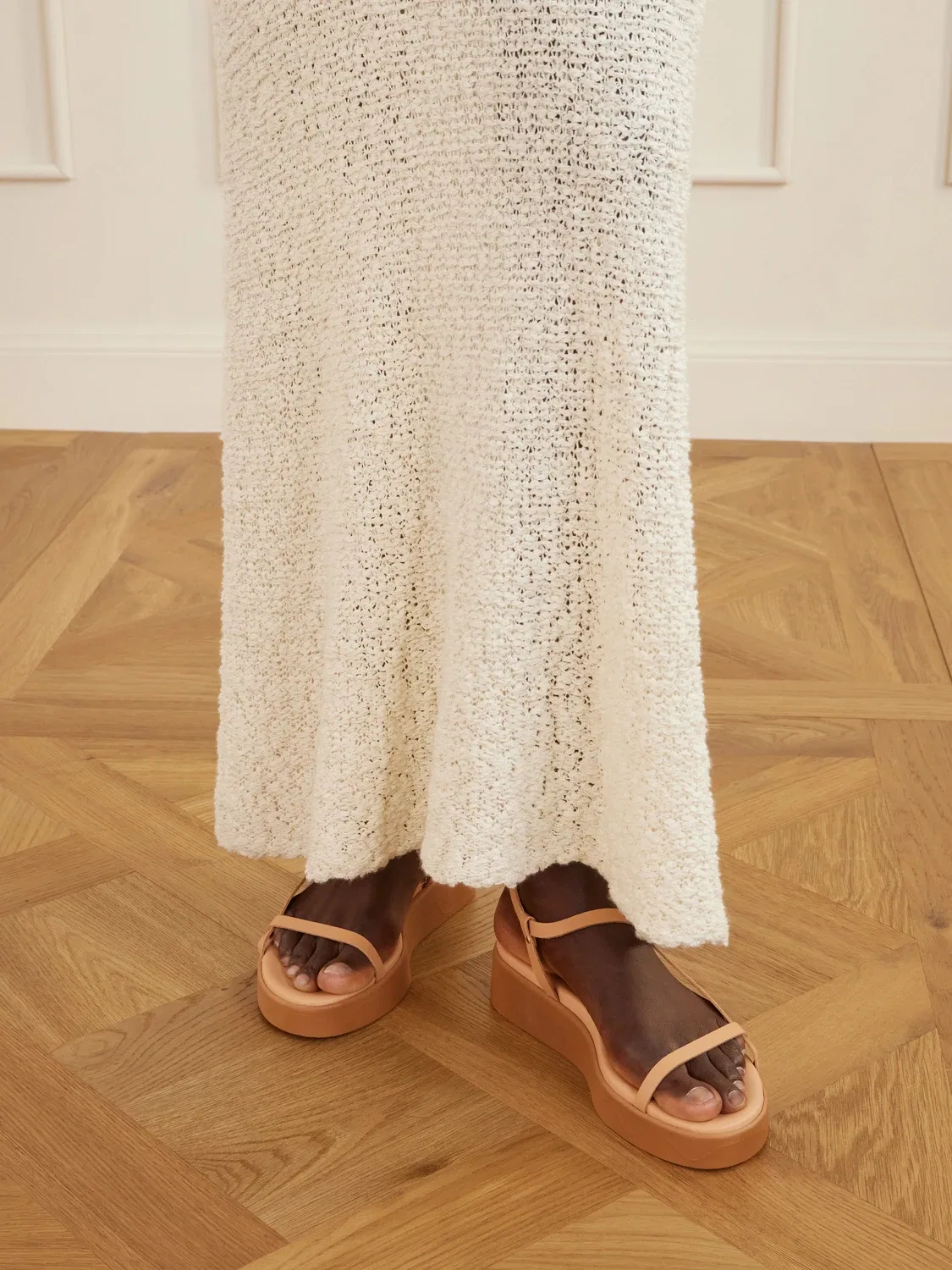 Сандалии на платформе из кожи Politia Ancient Greek Sandals, бежевый — фото 2