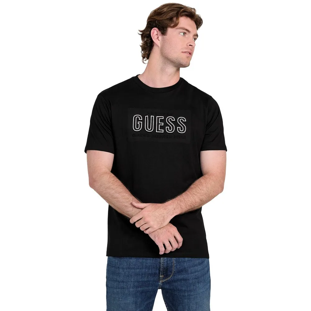 

Футболка с коротким рукавом Guess Basic Gueembossed Logo, черный