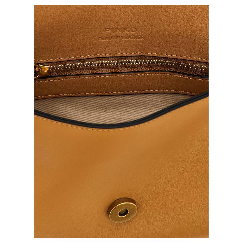 

PINKO Мини-сумка через плечо из телячьей кожи для женщин brown
