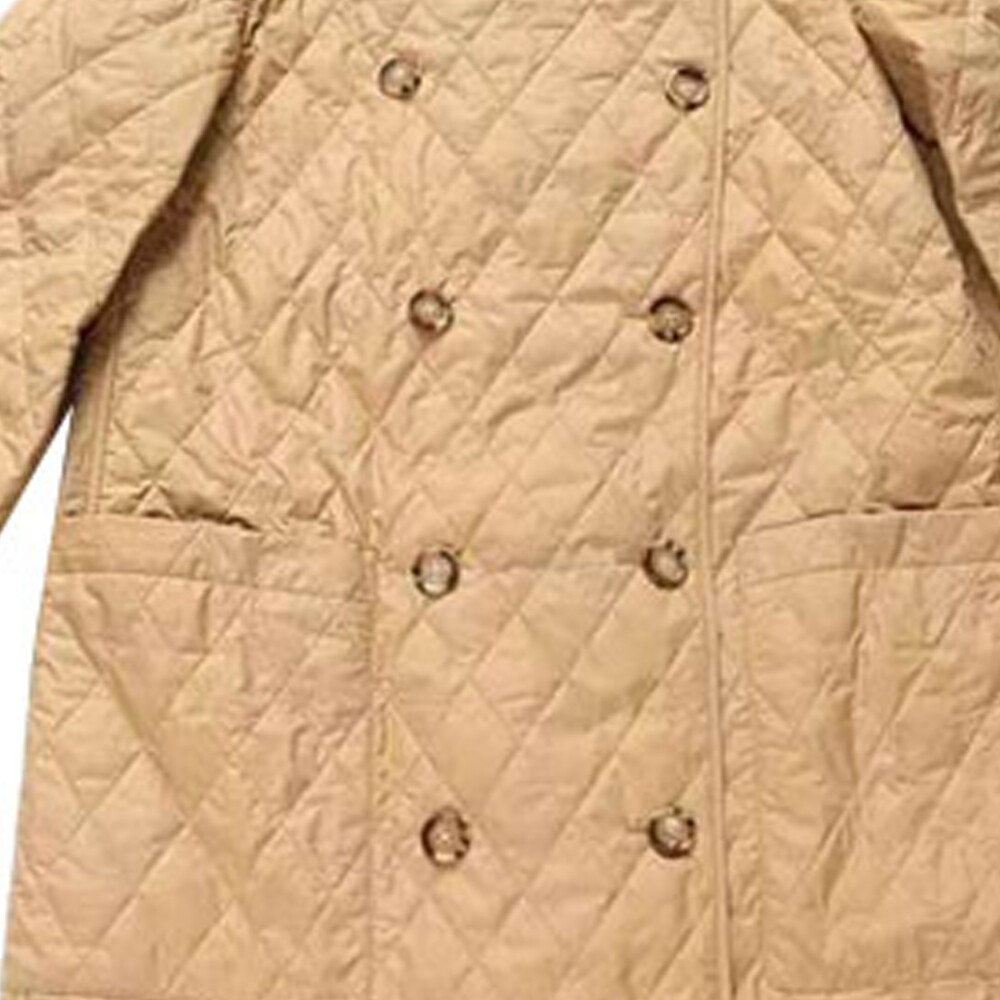 Куртка Burberry, женская, стеганая, хаки — фото 4