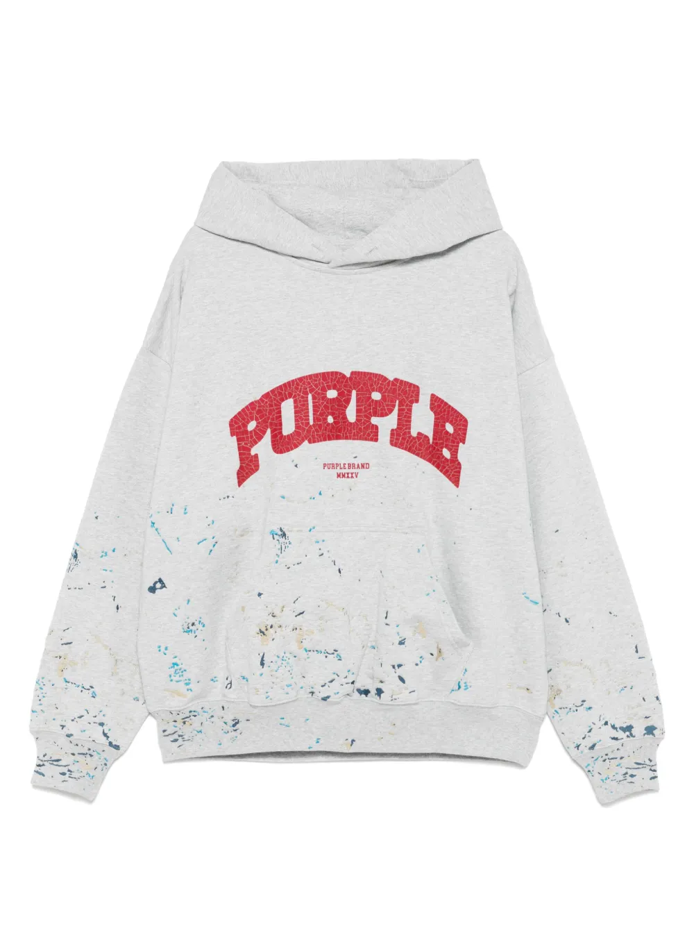 

Худи с логотипом Purple Brand, серый
