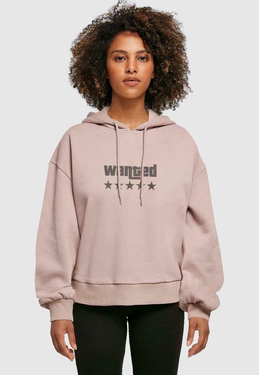 

Толстовка с капюшоном WANTED OVERSIZED Merchcode, розовый