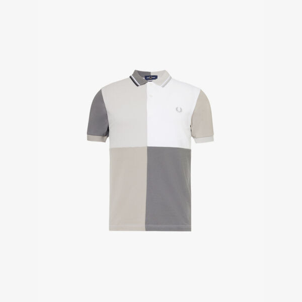 

Рубашка поло Fred perry x beams с фирменной вышивкой, классического кроя, из хлопка-пике Fred Perry, белый