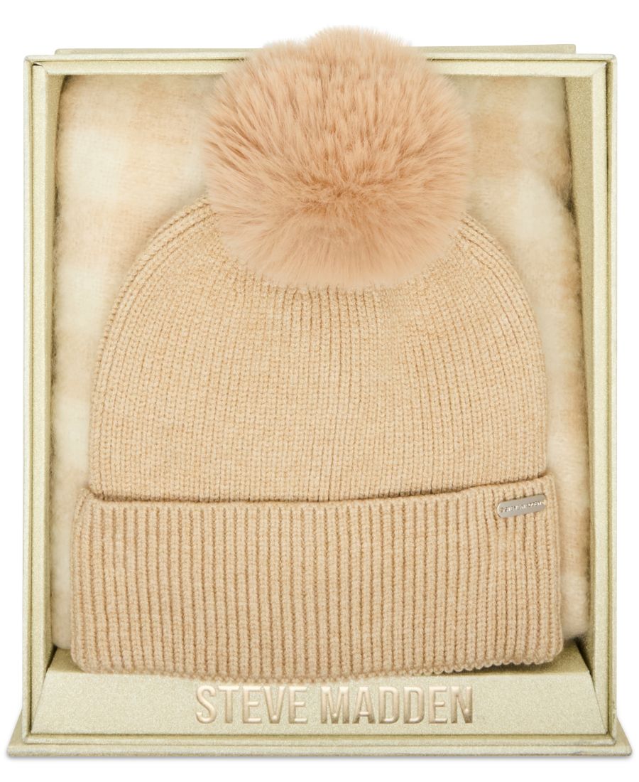 

Подарочный набор Buffalo Blaze: шапка и шарф, 2 предмета Steve Madden, Light Camel Multi