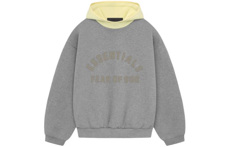 Флисовая худи Nylon Fleece Fear Of God Essentials, Садовый Желтый/Садовый Желтый — фото 2
