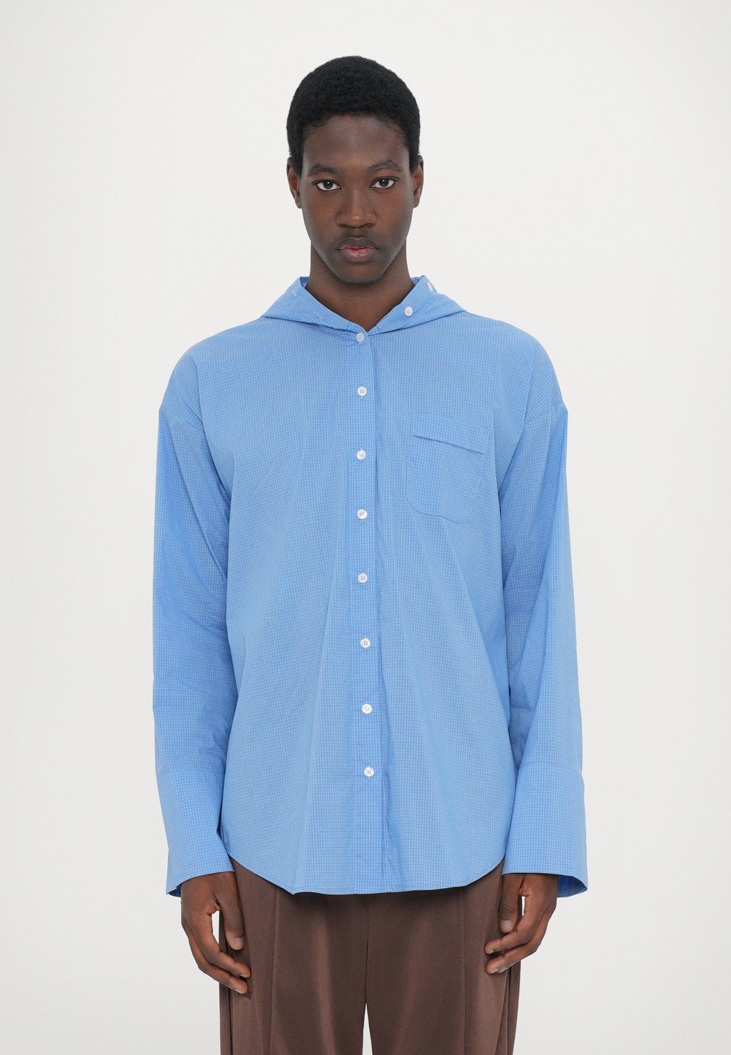 

Рубашка HOODED BUTTON UP UNISEX AVAVAV, синий