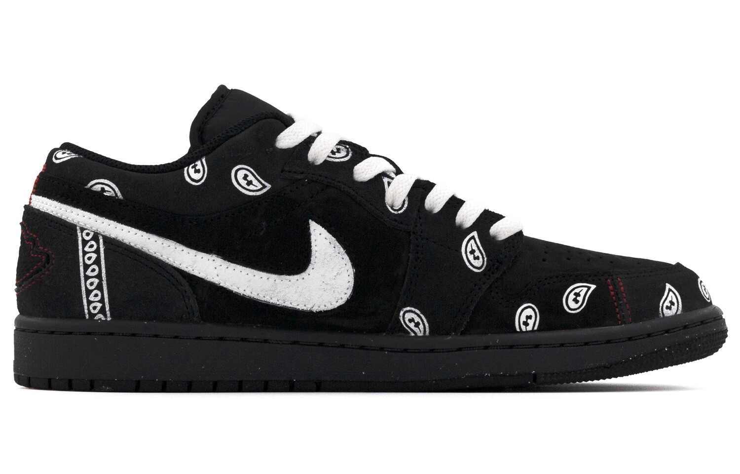 Кроссовки Air JORDAN 1 Vintage Basketball Shoes Men Low-Top Black White — фото 2