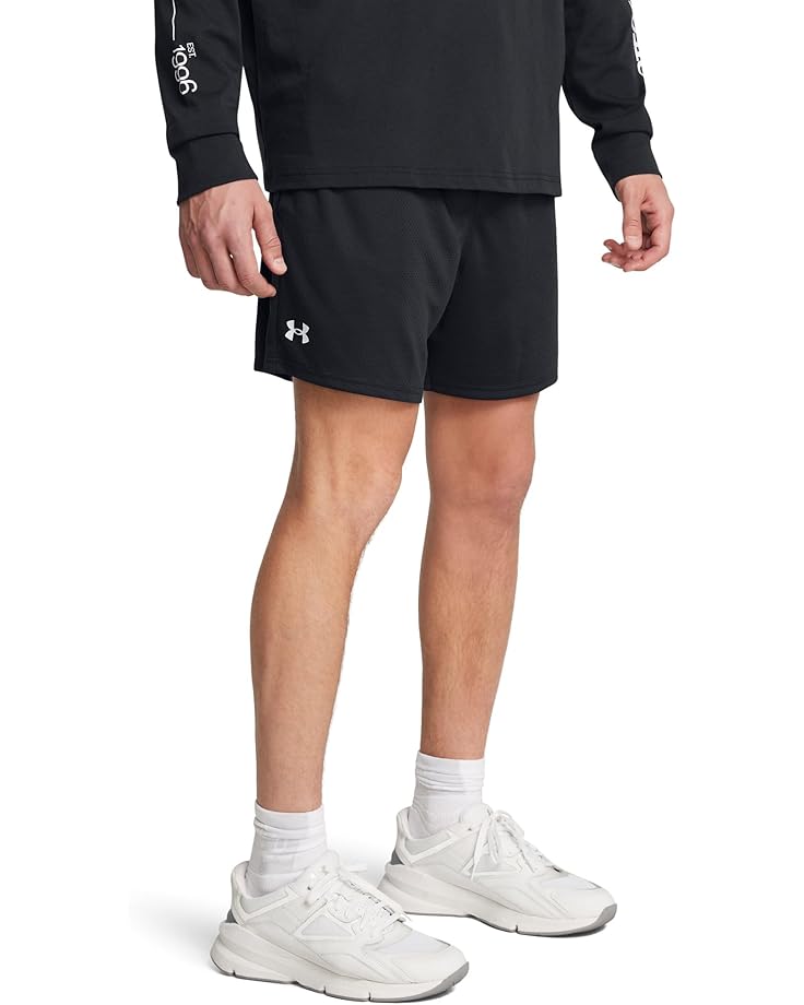 

Шорты Under Armour Tech 6 Inch Mesh Shorts, цвет Black/White