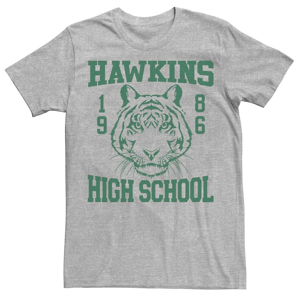 

Мужская футболка Netflix Stranger Things High School 1986 года с Тайгером Хокинсом Licensed Character, цвет Athletic Heather