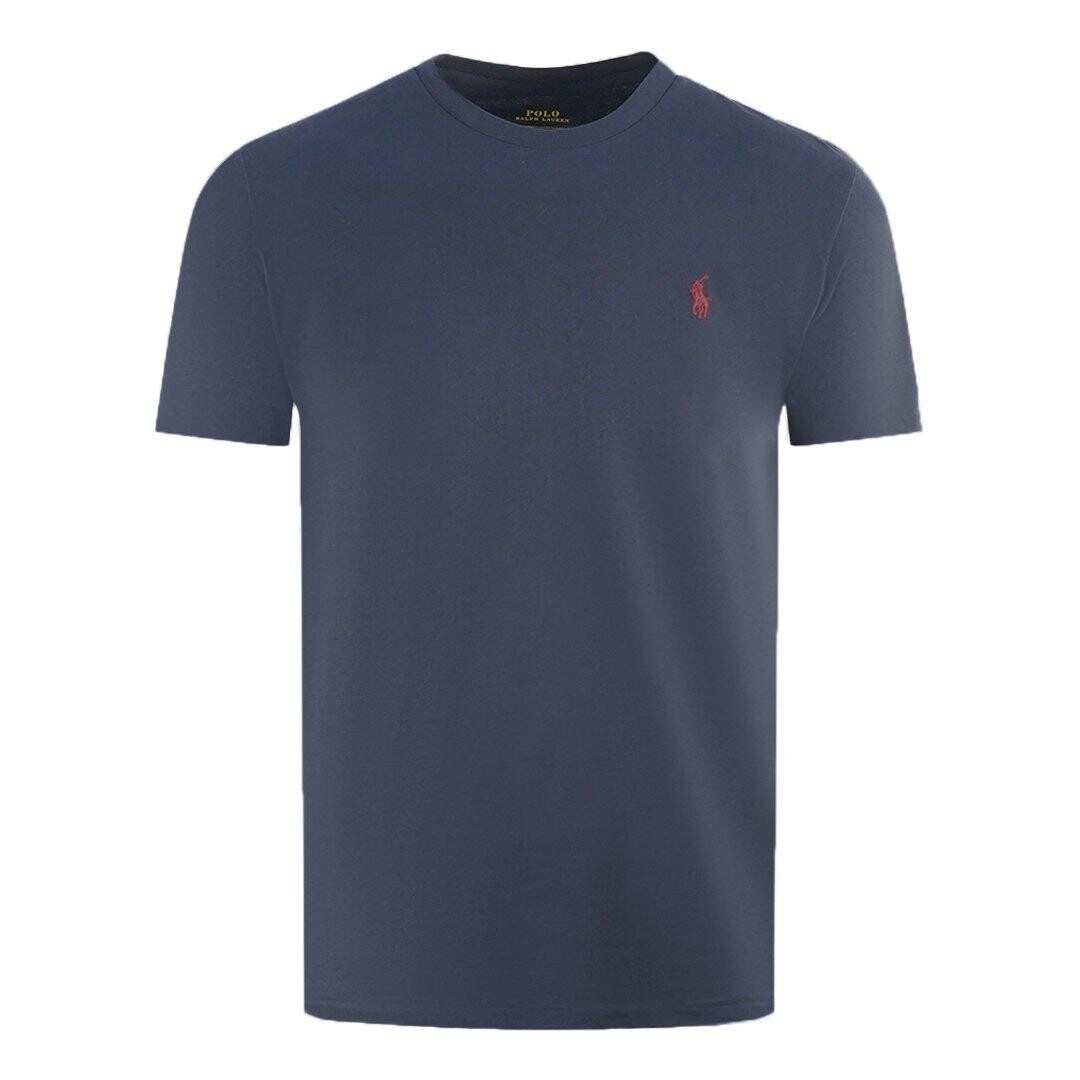 

Темно-синяя футболка Polo Ralph Lauren, синий