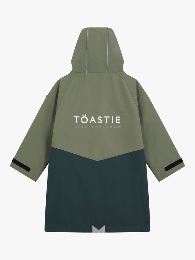 

Детский водонепроницаемый халат с цветными блоками Toastie, Olive