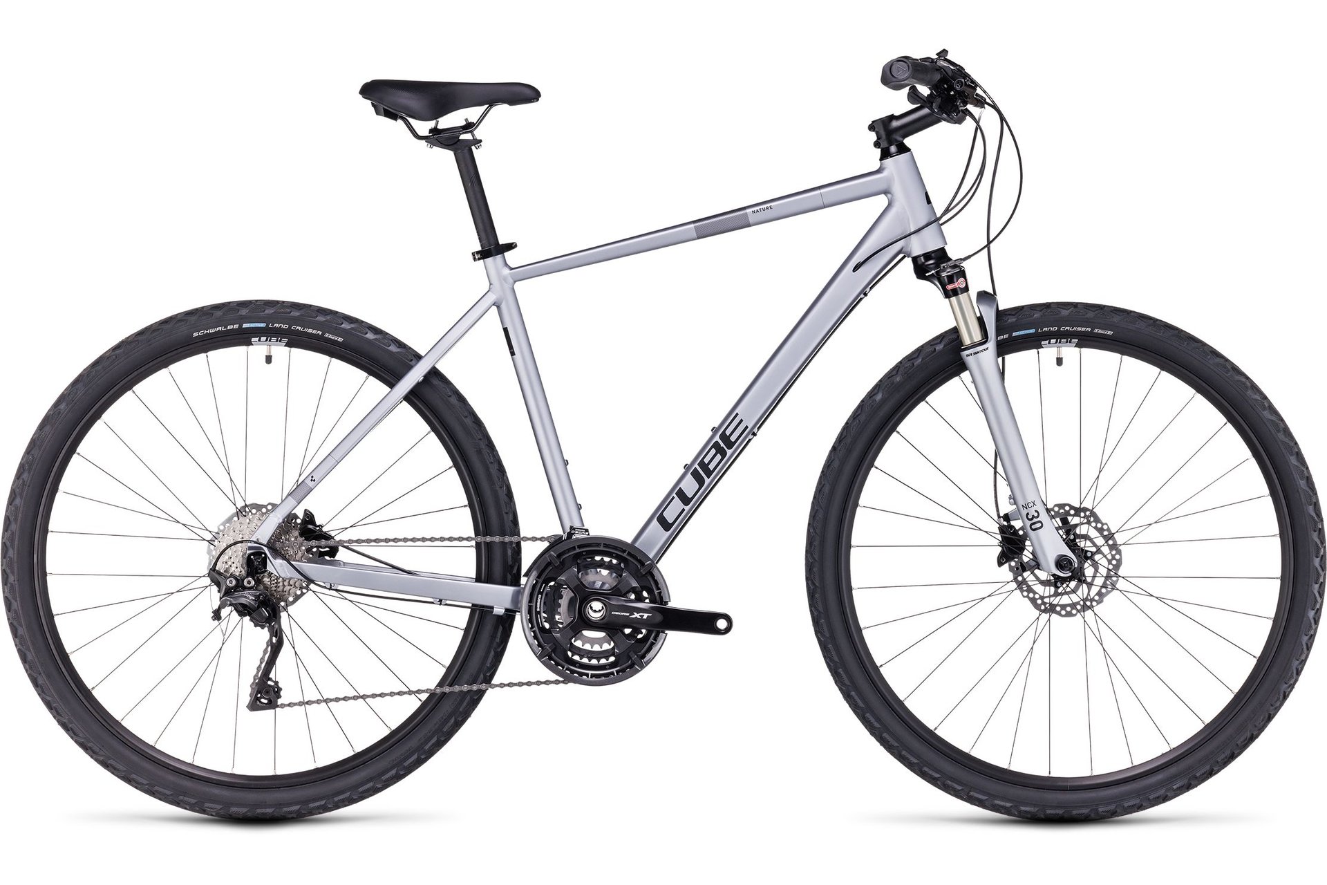 

Кроссовый велосипед Cube Nature EXC - 28 дюймов - Diamant - 2023, цвет Silber|polarsilver´n´black