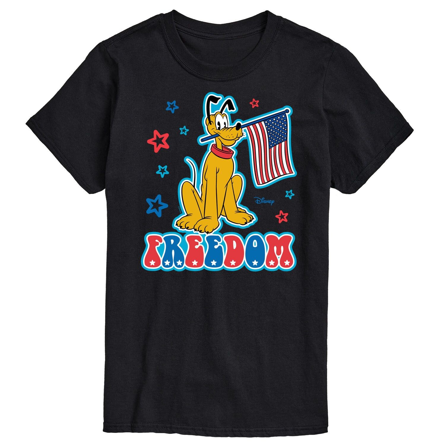

Футболка Disney's Pluto Big & Tall Freedom с рисунком свободы License, черный