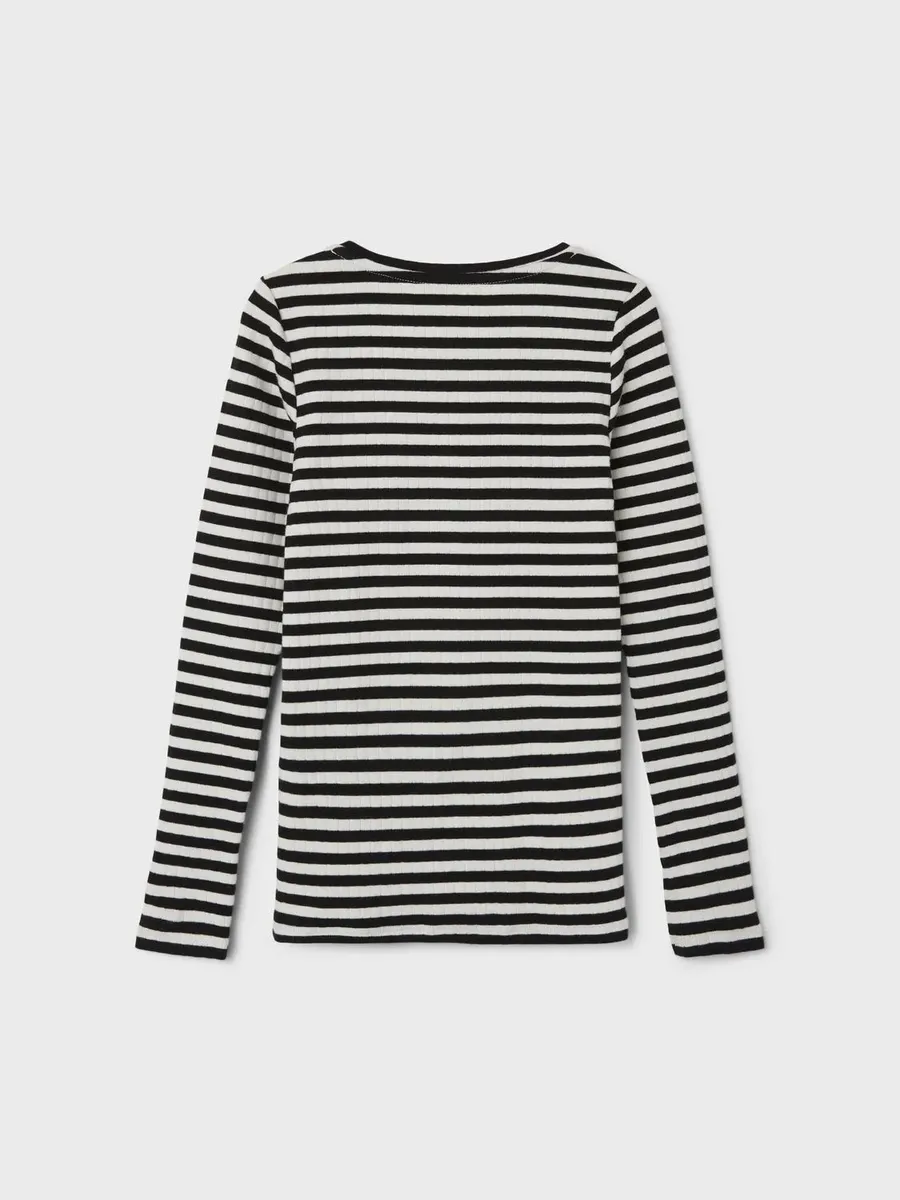 Рубашка с длинными рукавами Name It "NKFSURAJA XSL LS TOP NOOS", цвет Black Patter — фото 4