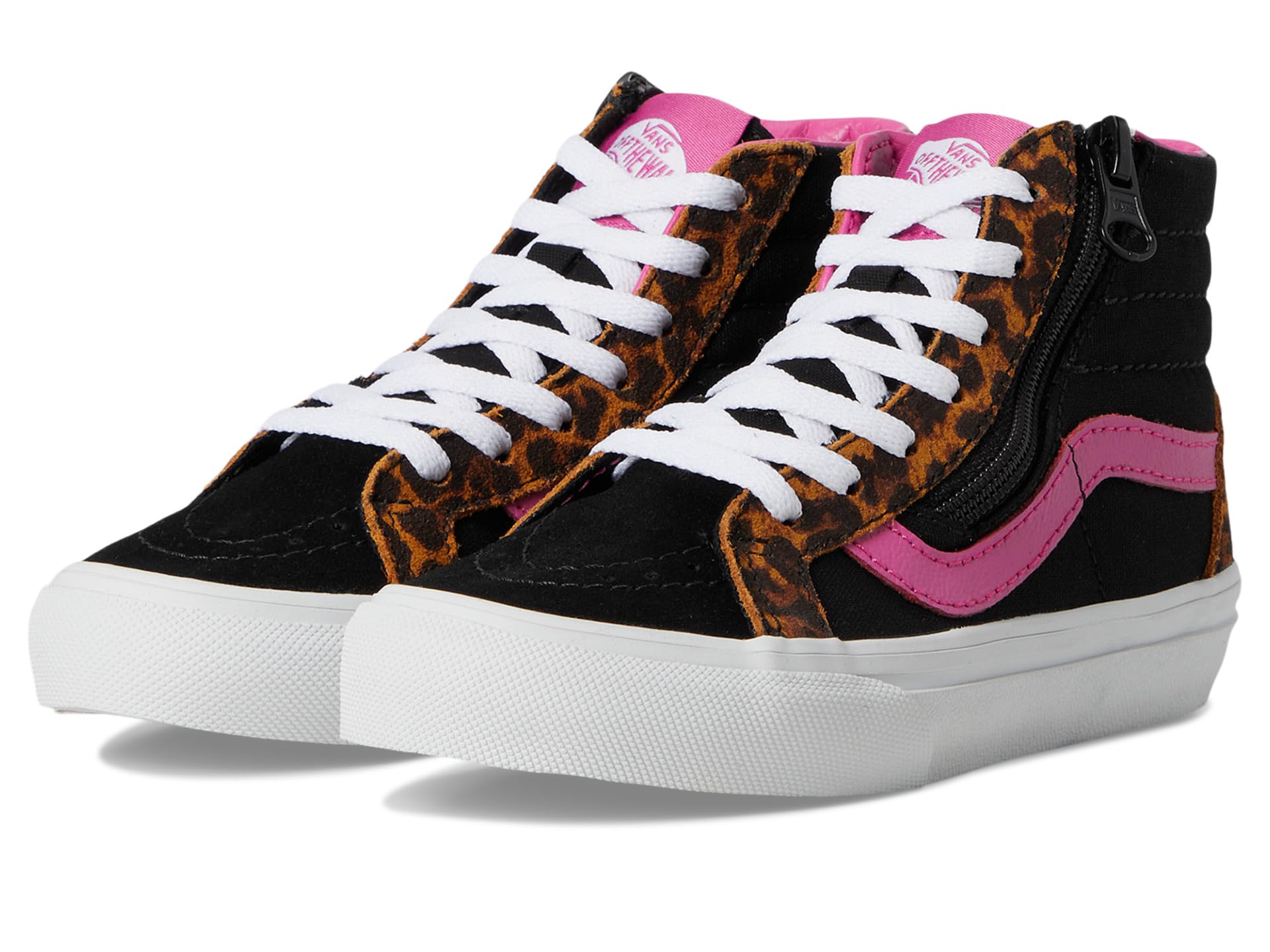 

Кроссовки Vans Kids Sk8-Hi Reissue Side Zip, цвет Leopard Pop Black/Multi