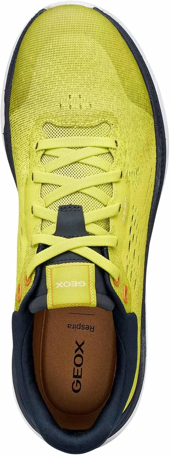 Мужские кроссовки Geox U Spherica Actif X1, темно-синий/салатовый — фото 3