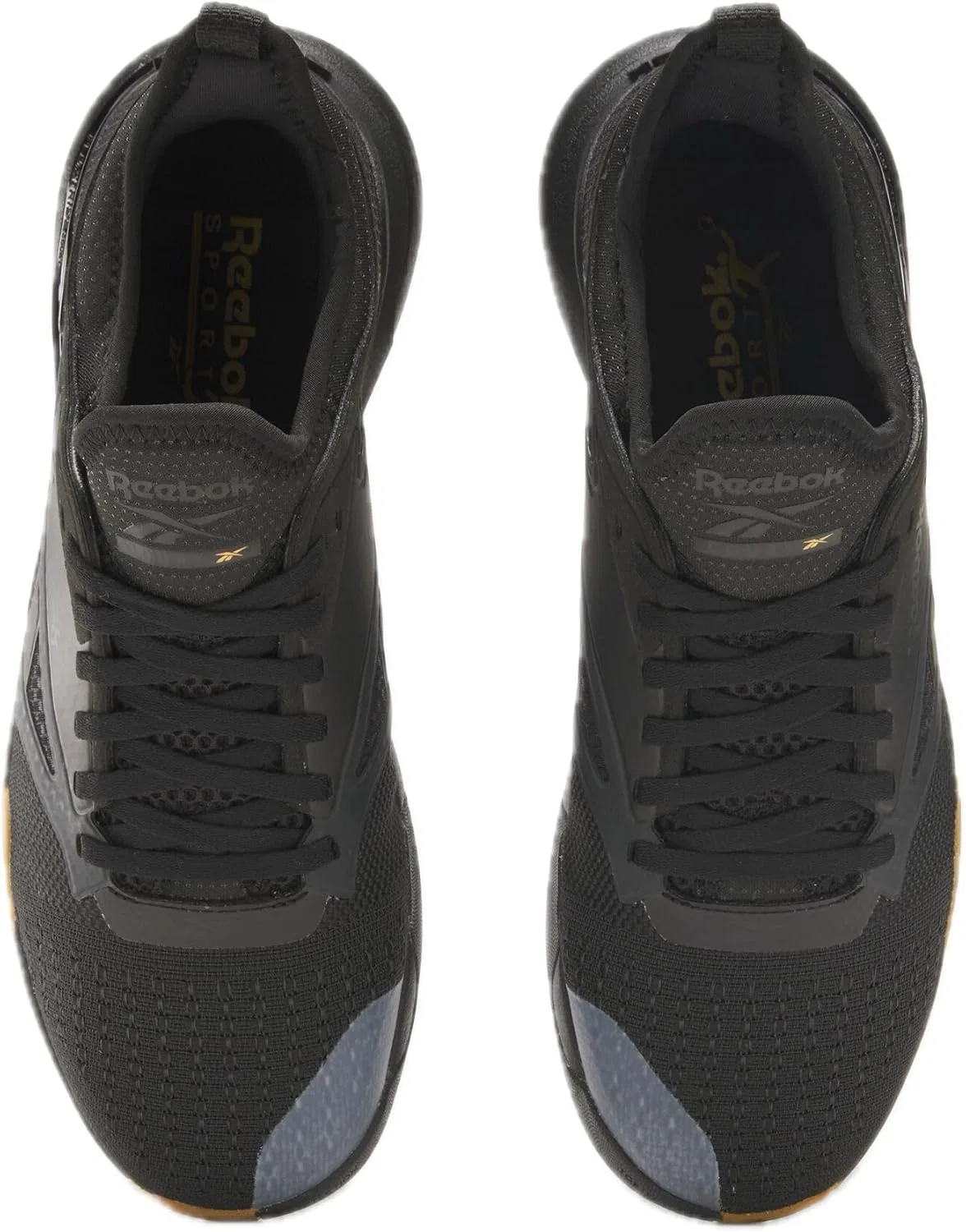 Кроссовки для корта Reebok Nano Court, Black/Grey 6/Heritage Gold — фото 3