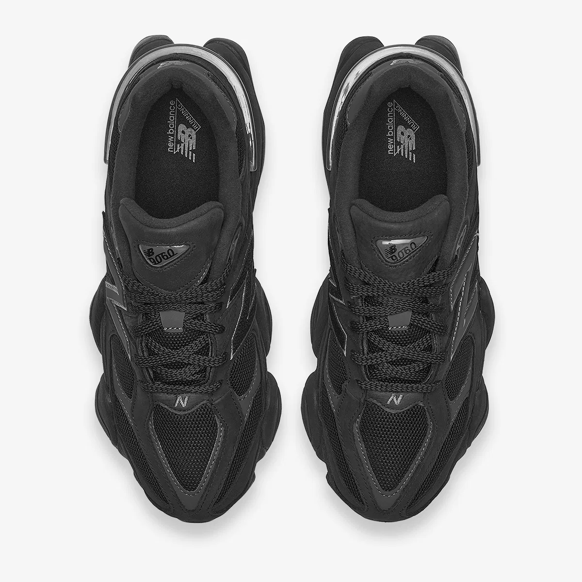 Мужские чёрные низкие кроссовки New Balance U9060ZGE — фото 2