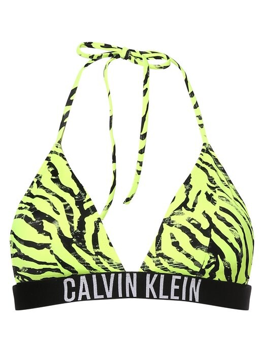 

Мягкий лиф бикини с треугольными чашечками Calvin Klein, черный