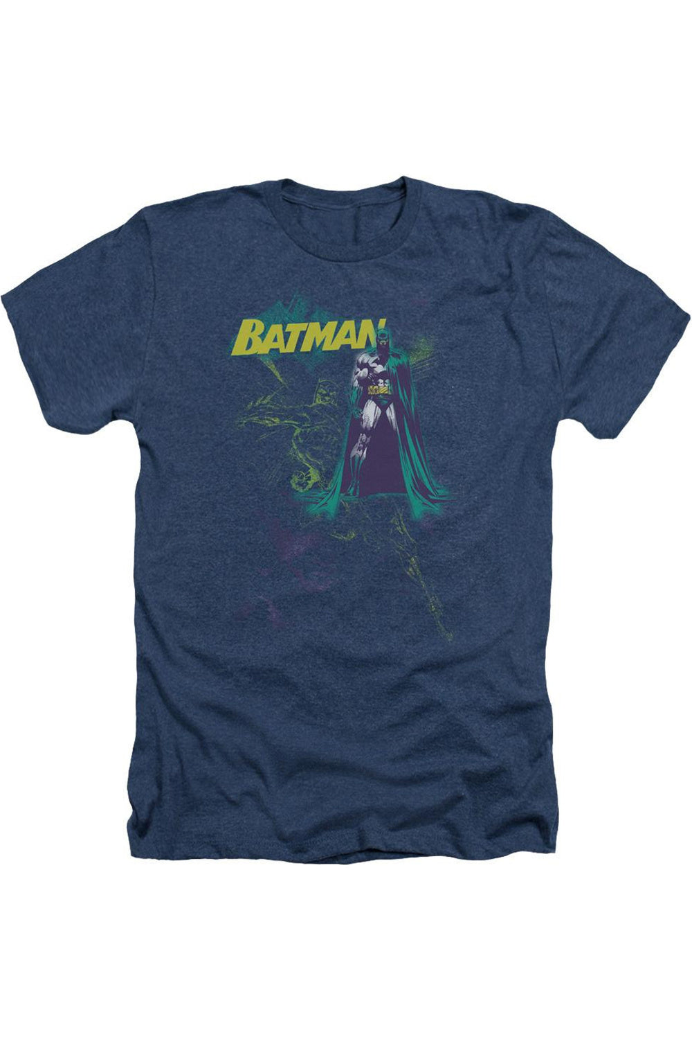 

Футболка / футболка Batman Bat Spray для взрослых Heather Gildan, темно-синий