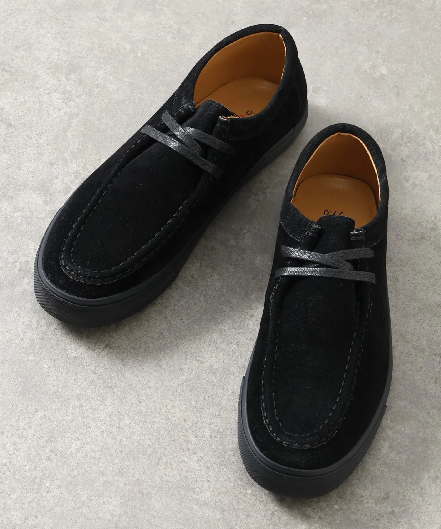 Мужские мокасины из искусственной замши U.S. POLO ASSN. с логотипом цвета кэмел — фото 3