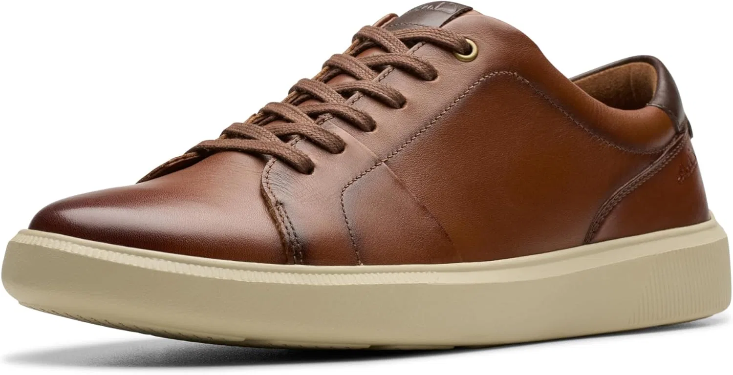 Мужские кроссовки Clarks Brodin Lace, Dark Tan Leather
