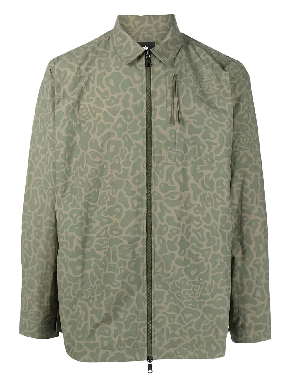 

Куртка-рубашка с геометрическим принтом Maharishi, зеленый