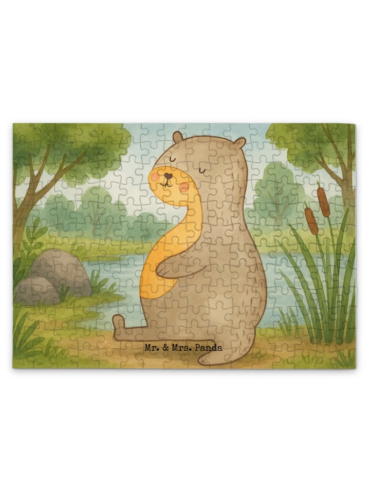 

Mr. & Mrs. Panda Дизайн «Пазл в виде живота выдры» без надписи, белый