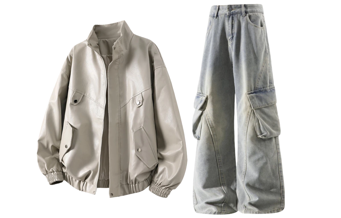 

Повседневная спортивная одежда Unisex с воротником стойкой Moderate X1617, top серебро серый+pants желтый mud