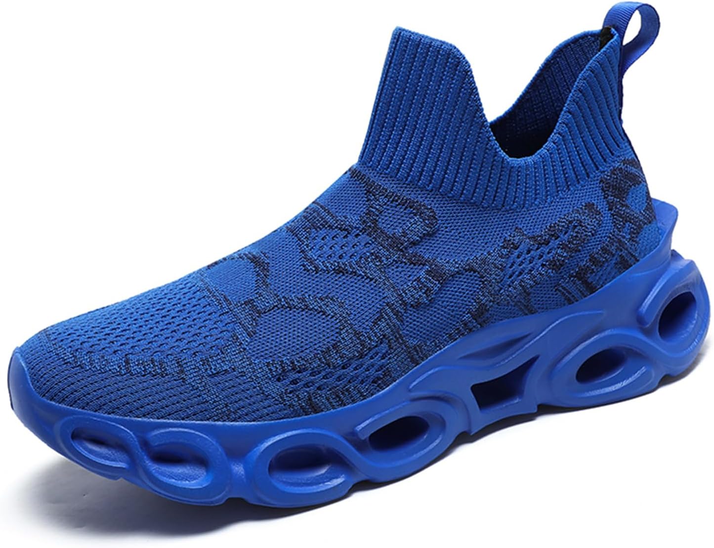 

Мужские высокие носки-кроссовки для ходьбы - легкие дышащие вязаные спортивные беговые кроссовки для повседневного ношения и тренировок в зале Abborora, синий