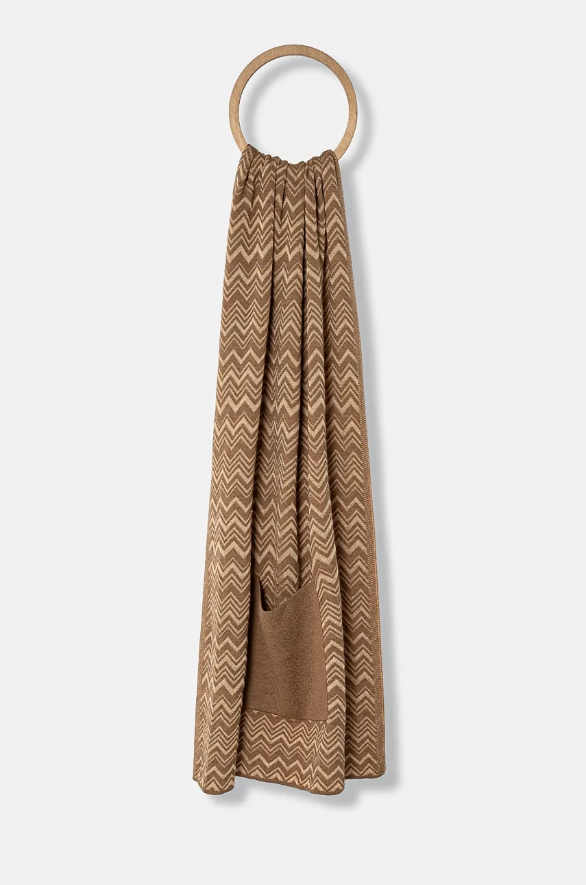 

Шерстяной шарф Missoni, бежевый
