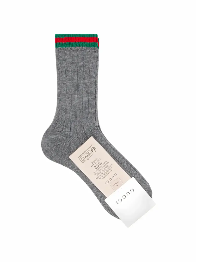 

Хлопковые носки Web Gucci, серый