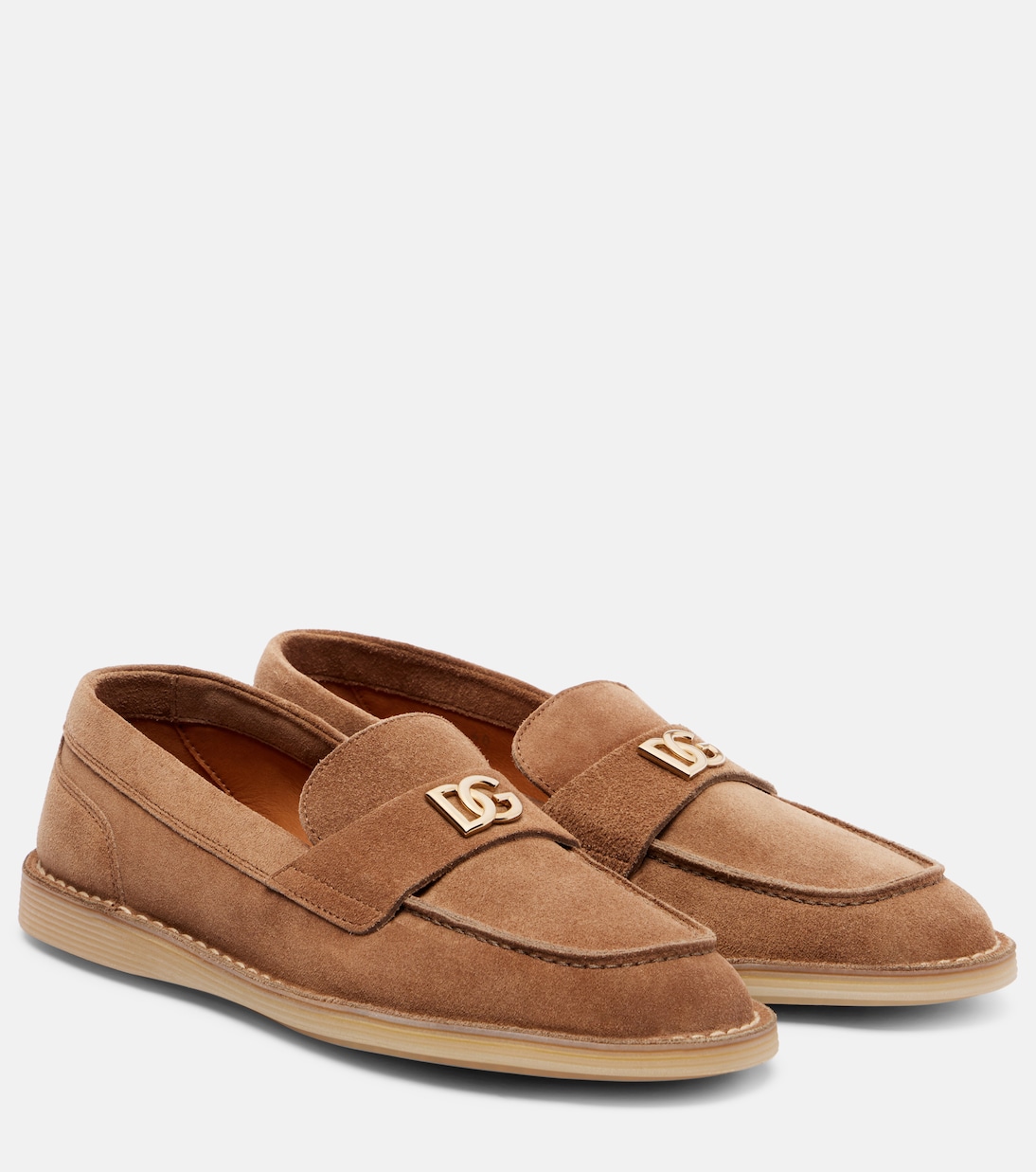 DG замшевые лоферы Dolce&Gabbana, Hazelnut