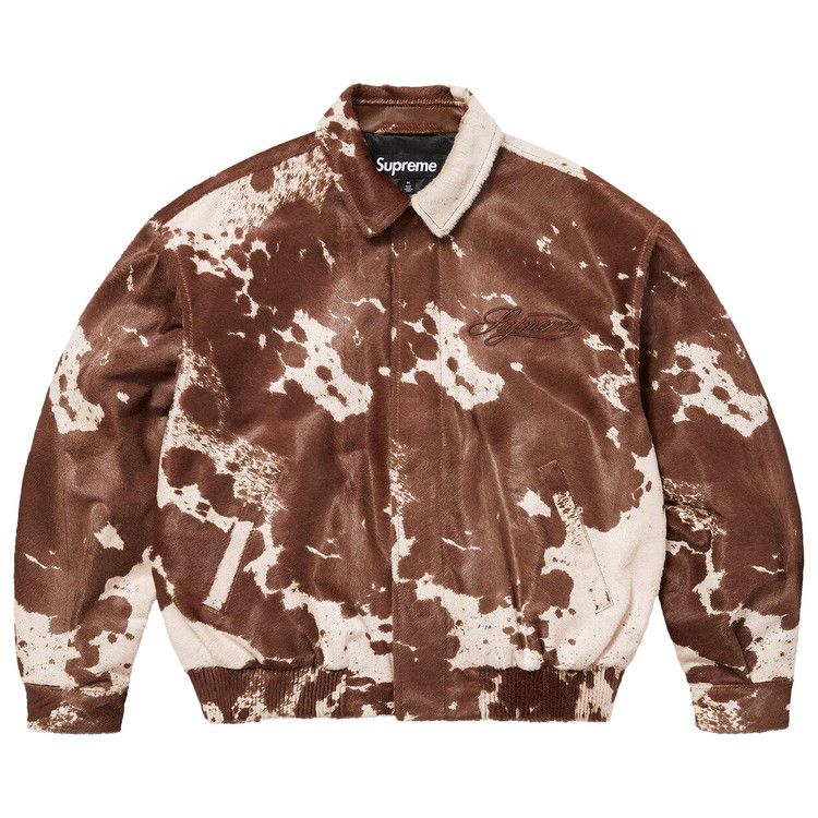

Куртка Supreme Ponyhair Varsity Jacket, Cow
