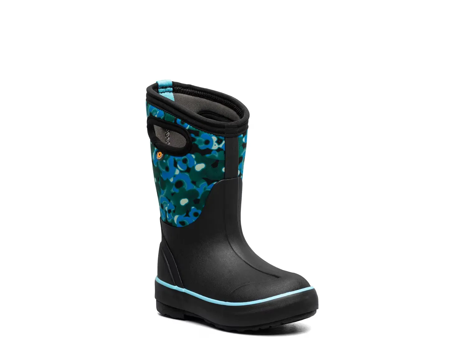 

Классические резиновые сапоги - детские Bogs, Black Floral Print