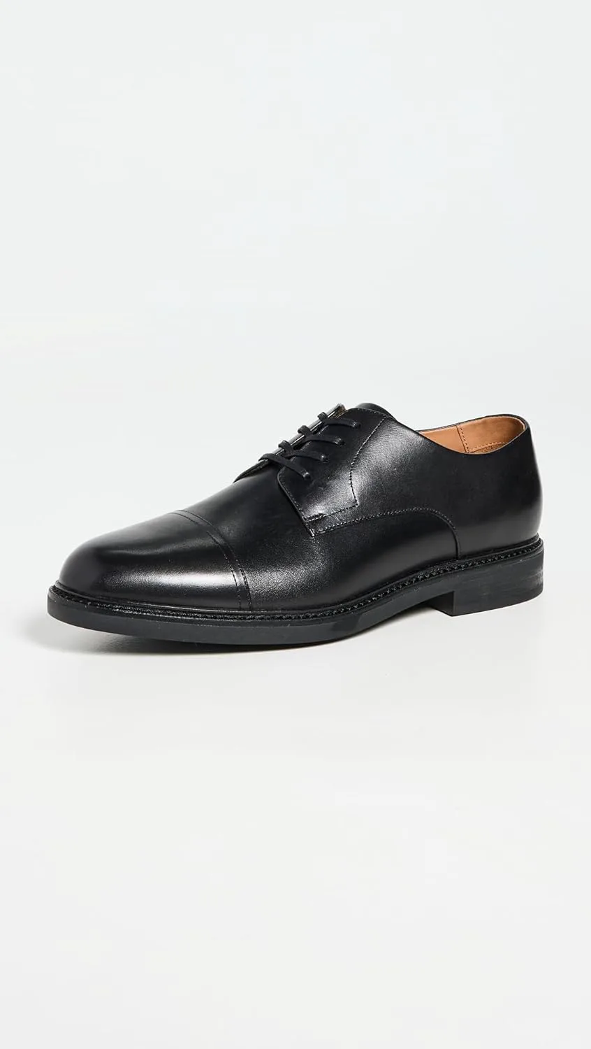 Мужские классические туфли POLO RALPH LAUREN Asher Captoe, черный — фото 3