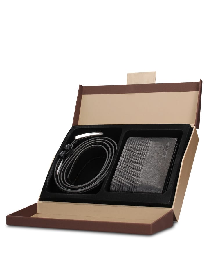 

Pierre Cardin Кошелек и пояс, черные