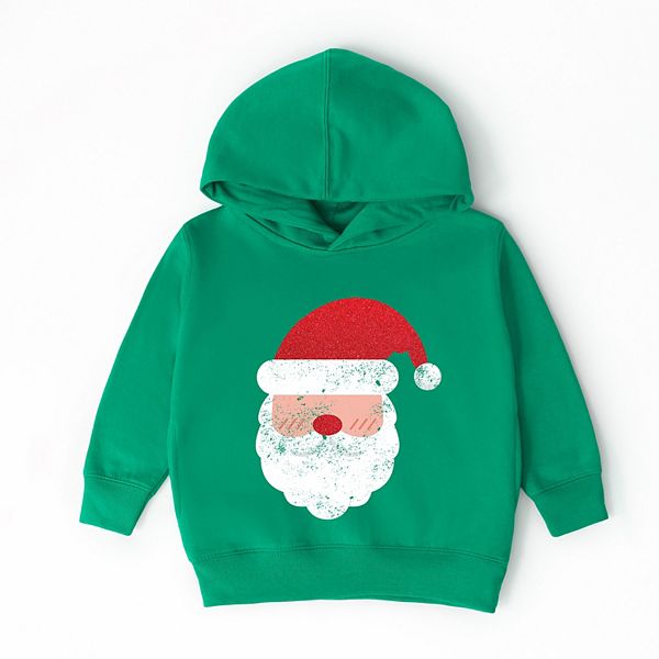 

Толстовка с капюшоном Santa face glitter для малышей The Juniper Shop, Kelly